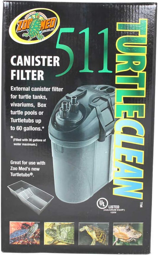 Zoo Med Turtle Clean 30 External Canister Filter for Aquatic Turtle Habitatsup To 30 gallon