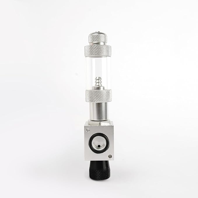 LANDEN AverVita Manifold Block for CO2 Regulator Advance, Expandable Manifold Blocks with Integrated Bubble Counter and Precision Needle Valve