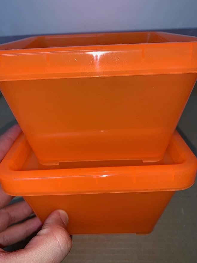 2022 Live Blackworms Box Keeper Wormbox Stackables Discus Altums Tropical Fish Worm Container Food Supplies Pet, Seafood, 9.59 Ounces