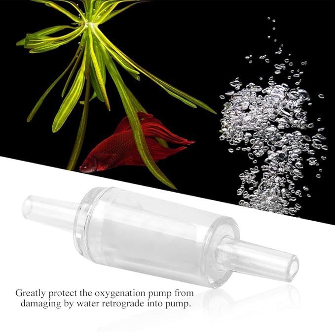 Pssopp 10Pcs Aquarium AirControl Valve One Way Non-Return Check Valve (White)