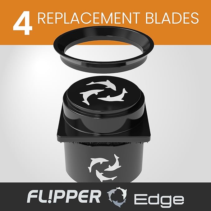 Flipper Pico 2 in 1 Magnetic Scrubber Scraper Aquarium Fish Tank Cleaner Replacement Blades - 4 Pack