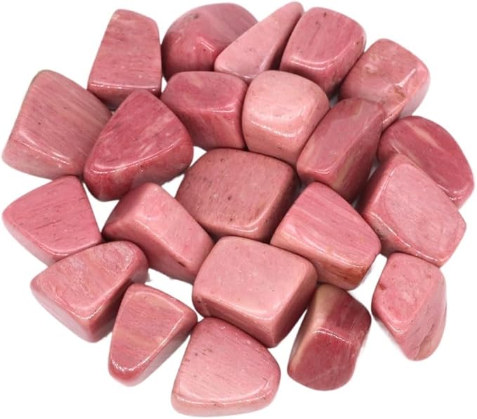 Natural Tumbled Stones Bulk Ore Gravel Specimen Healing Crystals Quartz Energy Minerals Tank Aquarium Home Decor Gem Decoration (Color : Red Rhodonite, Size : 500g)