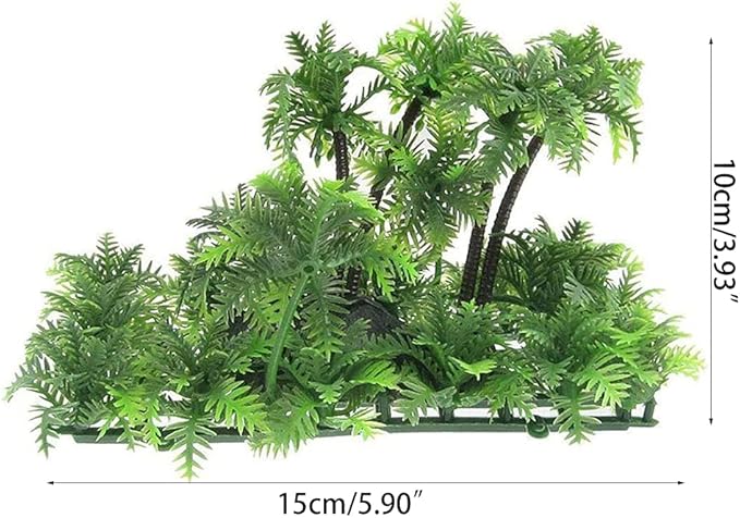 Aquarium Artificial Fish for Decorations Aquatic Underwater Green Grass Trees with