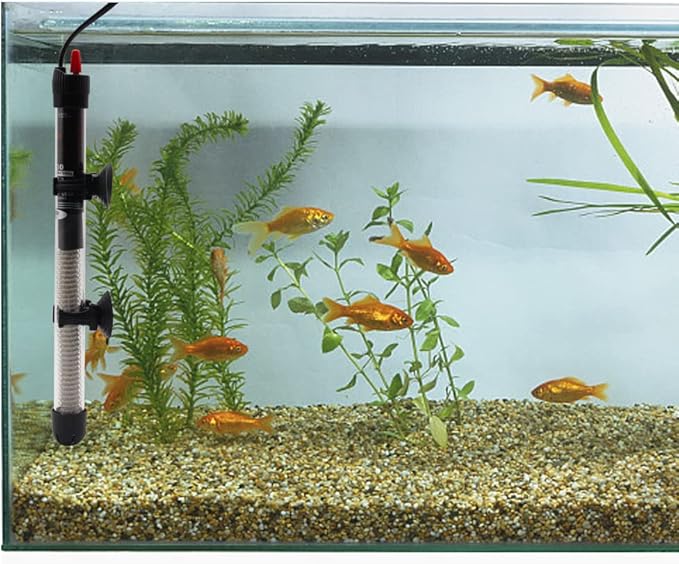 Aquarium Heater 25W 50W 100W 200W 300W Auto Submersible Heater Thermostat Fish Tank Heater with Suction Cups Thermometer Sticker Submersible Heater (200W)