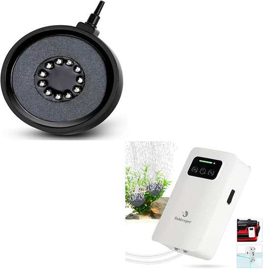 fishkeeper air Pump+Aquarium Bubbler Light