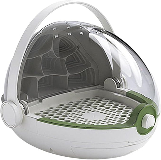MagiDeal Portable Silkworm Transport Container Kids Outdoor Toys Reptile Feeding Box Transparent Animal Habitat Cage for Pet Spiders Frogs Scorpions