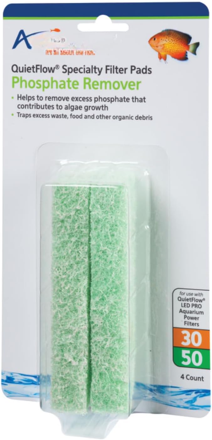 AqueonReplacement Specialty Filter Pads Phosphate Remover, Size 30/50 (Pack of 2)