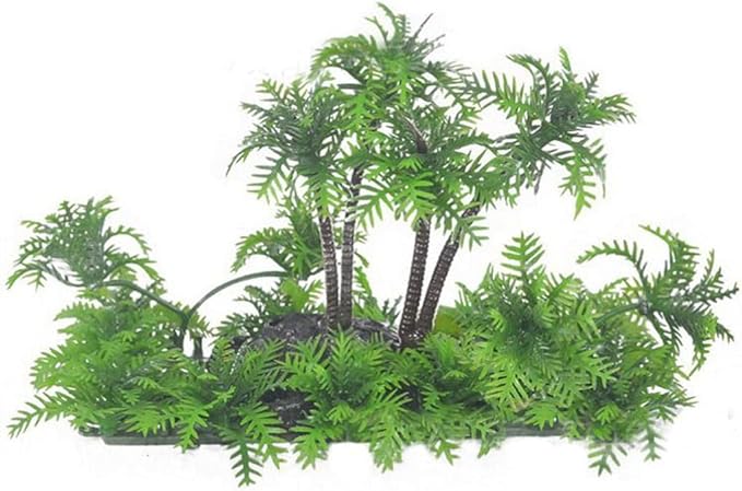 Aquarium Artificial Fish for Decorations Aquatic Underwater Green Grass Trees with