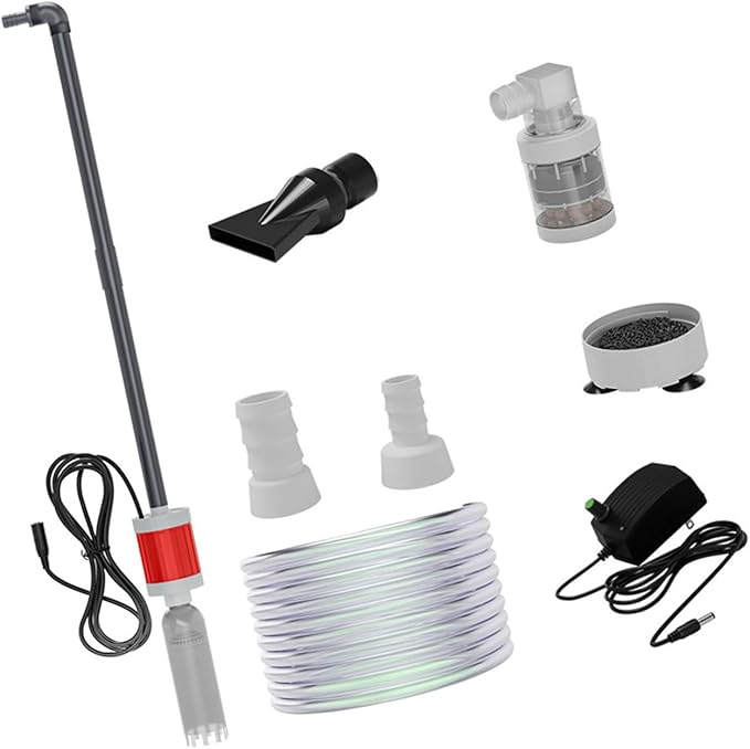Water Change Aquarium Gravels Systems for Sand Maintenance and Water Circulations Control Multifunctional Aquarium Press Type Waste Suction