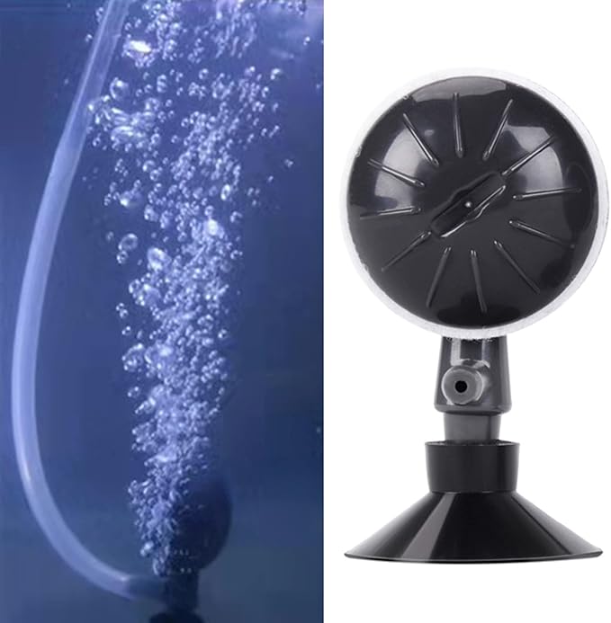 Air Stone Disc for Bubble Diffuser Fish for Bubbler with Strong Suction Cup for Hydroponics Aquarium Fish