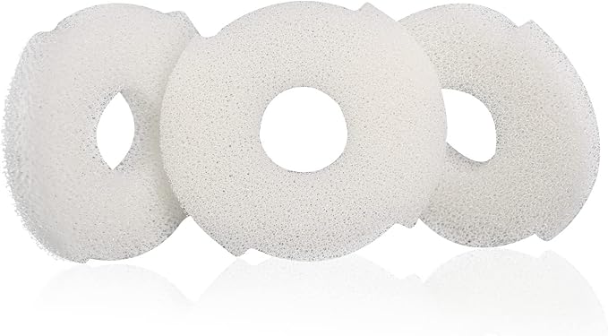 UPETTOOLS Small Aquarium Filter Mini Sponge Filter for 2-6 Gallon Tank and 3 PCS Replacement Sponge