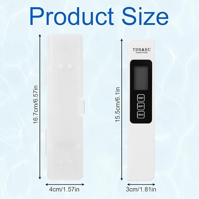 4-in-1 Digital Water Quality Tester, 2025 New Aquarium Fish Tank TDS & EC Meter Test Strips Pond Testing Device for Drinking Water Home Office Restaurant, Fast & Accurate