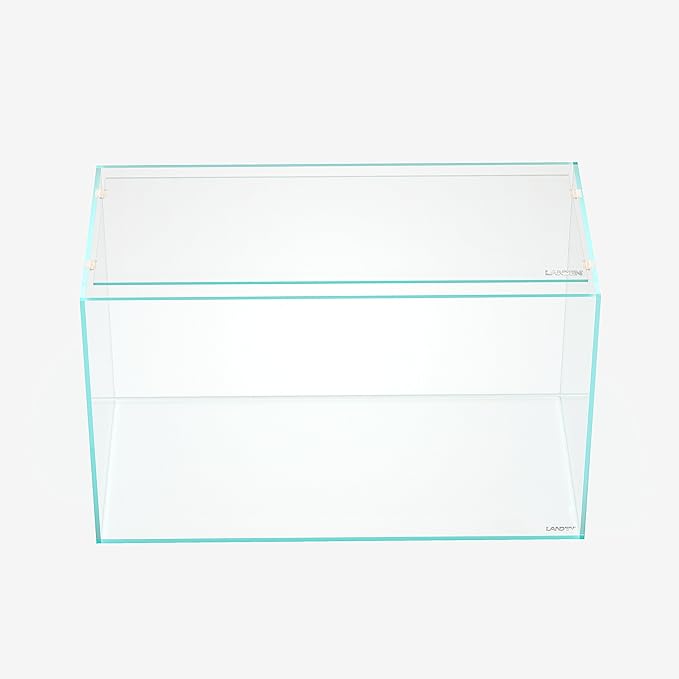 LANDEN 4mm Thick Clear Glass Aquarium Lid,Includes 4 Clips for Secure Placement, 580 x 230mm,(22.83x9.06 inches) for 583-585mm Inner Length Aquariums,Adapted to LANDEN SD603036/SL603018
