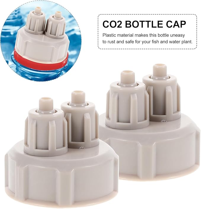 BESPORTBLE 2Pcs DIY Reactor Air Fittings Multitools Aquarium Accessories Fish Tank Aquarium DIY Quick Bottle Cap Air Diffuser Generator Part Quick Bottle Cap Air Diffuser Generator Parts