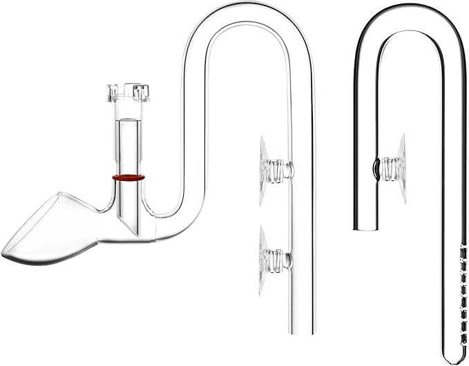 Mini Skimmer Lily Pipe Outflow and Inflow Kit for Nano Planted Tanks (10mm for 3/8'' i.d. (9/12mm) tubing)