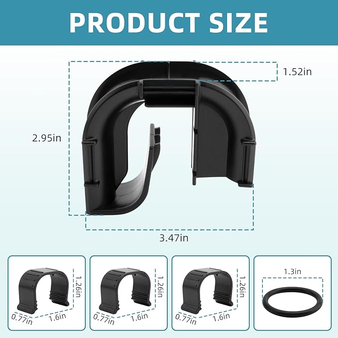 Maglu Rim Connector for Fluval FX4/FX5/FX6 Aquarium Filters - Aquarium Hose Fitting Rim Connector for FX4 Canister Filter, Replacement Part A20230, 2 Pack