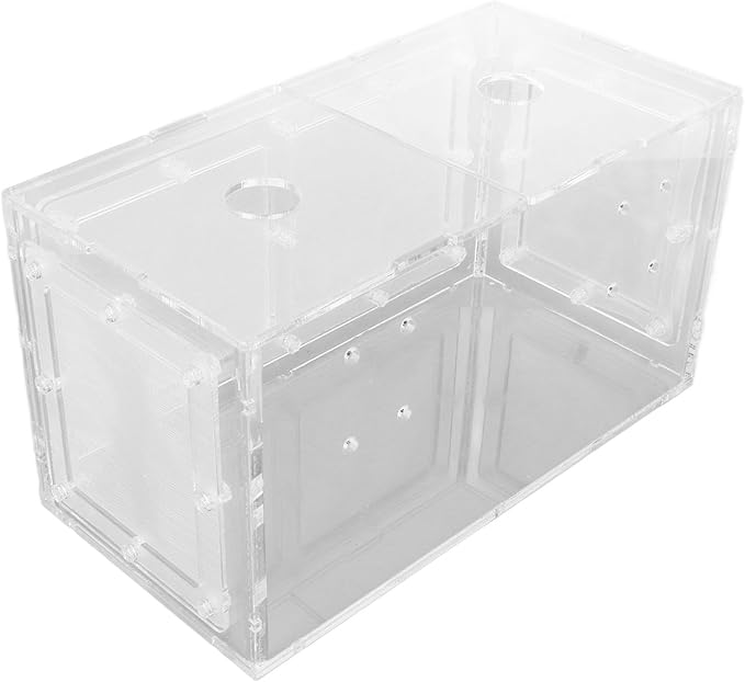 Fish Hatchery, Impact Hook Length Mesh Side Fish Breeding Box Transparent for Aquarium Small Fish (20 * 10 * 11CM)