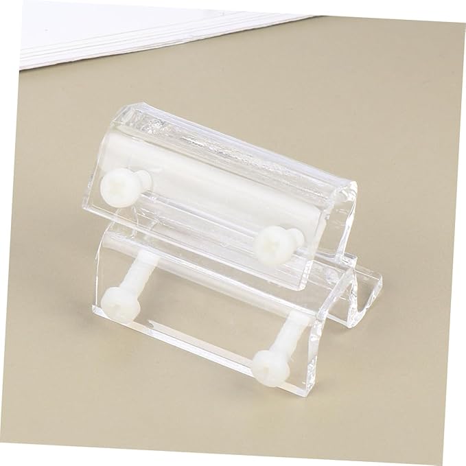 BESPORTBLE 12pcs Acrylic Fish Tank Cover Support Bracket Aquarium Holder for Open Tanks Turtle Pet White