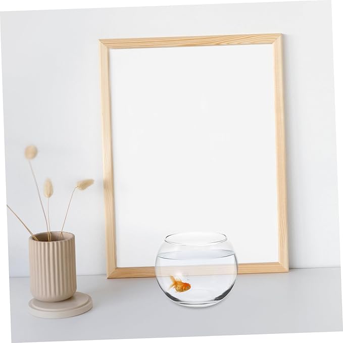 VANZACK Fish Bowl Vases Glass Bubble Bowl Vase - Clear Fish Bowl Round Vase Bowl Planter Terrarium Aquarium Bowls Mini Fish Tank Prizes Centerpieces Party Decor 12cm