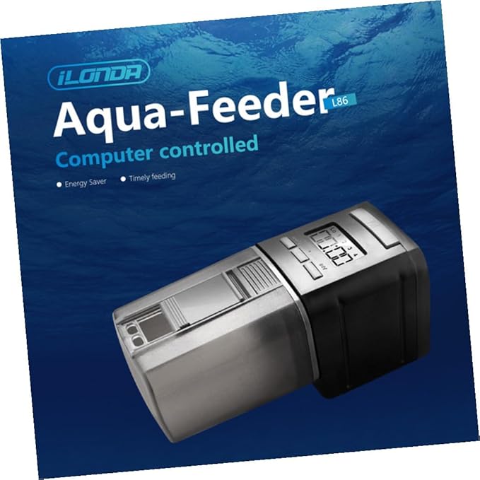 TOYANDONA Automatic Fish Feeder Aquarium Timing Feeder Abs Material for Fish Tanks and Outdoor Aquatic Pets