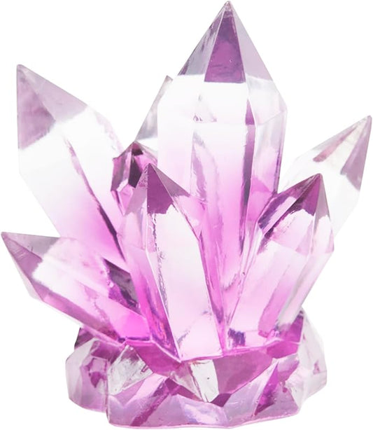 Penn-Plax Deco-Replicas Crystal Cluster Aquarium Decoration - Durable Resin, Easy to Clean Crystal Ornament Safe for Freshwater & Saltwater Tanks - Amethyst Purple, 3.9 x 2.8 x 4.2 Inches