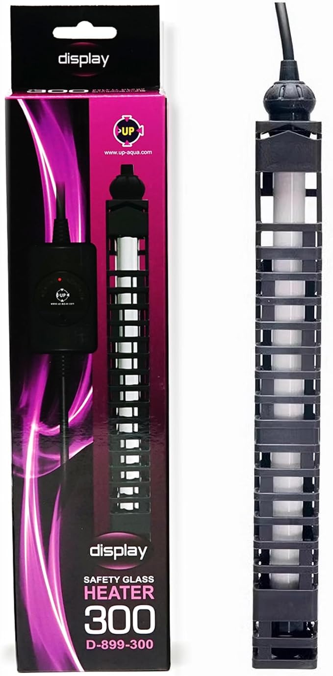 Allcolor Aquarium Heater Quartz Material 6 Safety Protection Suitable for use with 50-80 Gallon Saltwater & Freshwater Fish Tank (300w)
