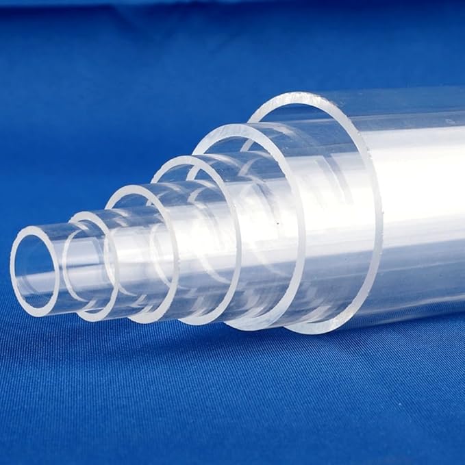 60cm Length Big Size Clear Acrylic Tube 1pcs, for Fish Tank Aquarium Supplies Hydroponics Watering Transparent Pipe (Size : 65mm)