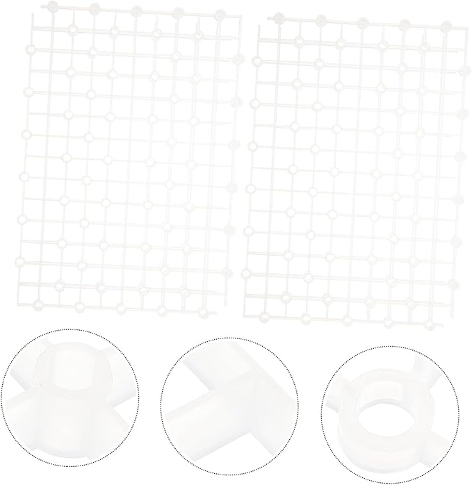 Mipcase 2pcs Aquarium Dividers Wear-Resistant Plate for Fish Tank Design Bottom for Gravel and Landscaping
