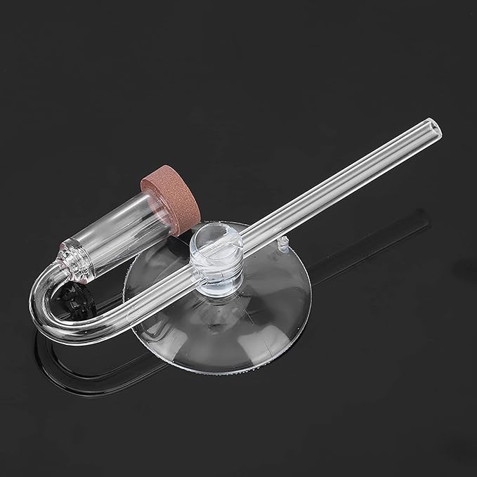 Acrylic Aquarium CO2 Atomizer Diffuser, High Dissolution Rate, Bubble Counter Refiner, with Nano MBKT Technology, for Aquarium Aquatic Plants (S)