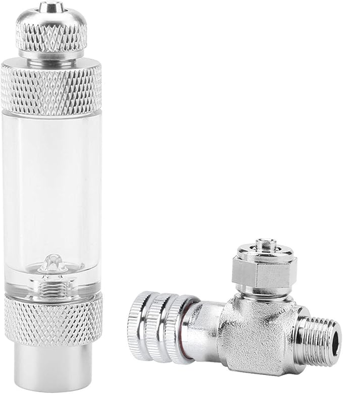 Carbon Dioxide Refiner, CO2 Regulator Needle Check Valve Bubble Counter Carbon Dioxide Atomiser for Aquarium Plants Fish (03#)