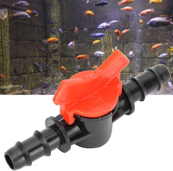 GLOGLOW Aquarium Air Valve, 2 Pcs Air Switch Valve Regulator Fish Water Flowing Regulator Aquarium Water Controller Tube Pipe Connector(10mm) Air Pump Accessories