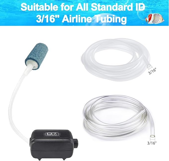 15 Pack Aquarium Air Stones - Air Pump Accessories of 1 Inch Cylinder Fish Tank Air Stone Aerator Bubble Diffuser for Nano Air Pumps Fish Tanks and Small Buckets