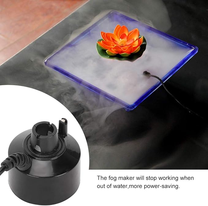 Reptile Humidifier, Fish Tank Ultrasonic Terrarium Fog Maker Humidifier, Rainforest Waterfall Landscape Accessories