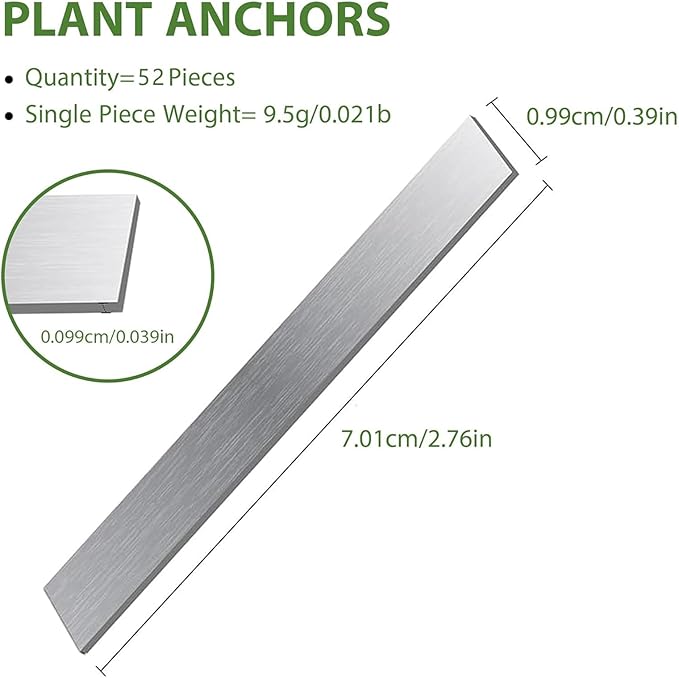 52Pcs Aquarium Plant Weights for Fish Tank - Aquarium Plant Anchors Live Plants Fixed Ring Base, Weighted Blocks to Hold Aquatic Live Plants Underwater