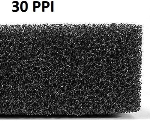 Wave Point Aquarium Bio Sponge Filter Media Pad Open Cell Foam Cut-to-fit Matten Filter Fish Tank Sump Divider 23.6" x 17" x 2" (30 PPI)