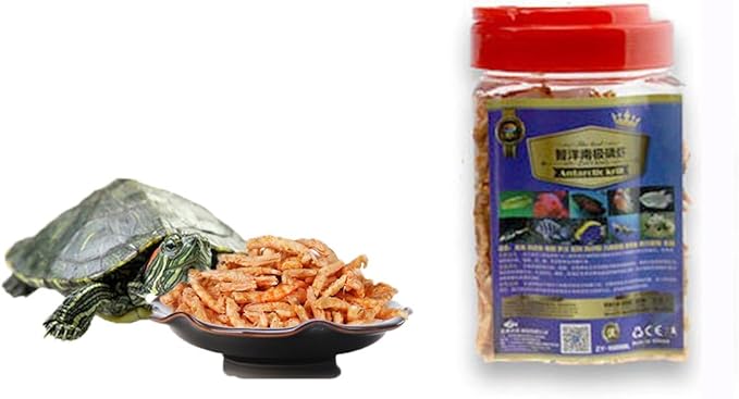 1200ml Turtle Food Freeze Dried Krill Aquarium Pond Fish Food Floating Shrimp Carnivore Koi Tropical Cichlid Turtle Feed(1200ml)