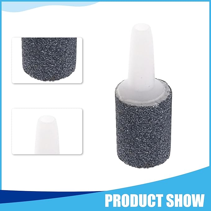 Air Stone, Mini Aquarium Air Stone, Air Stone for Fish Tanks, 0.43x0.62 inch (Gray 4 Pcs)