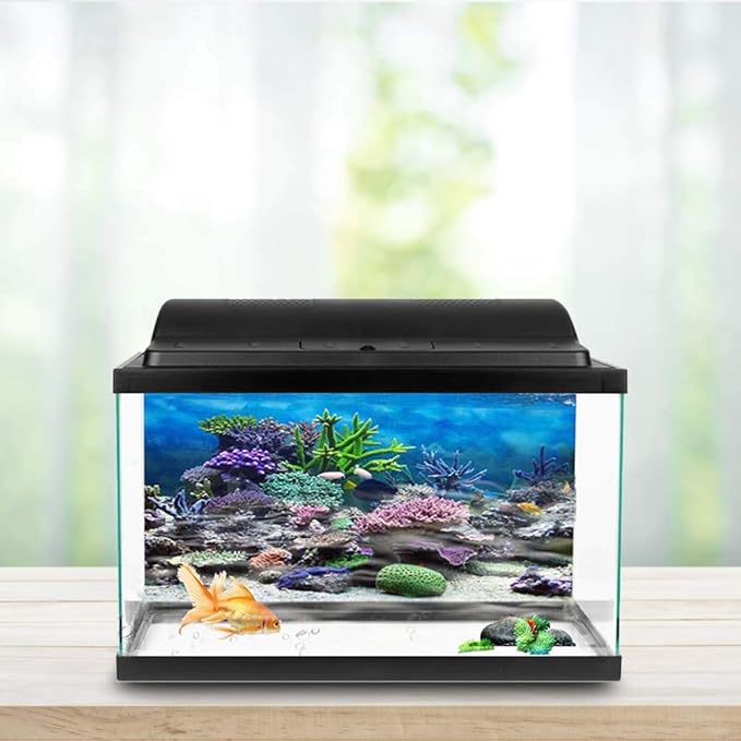 Aquarium Fish Tank Poster Underwater Marine Coral Background Poster Thicken PVC Adhesive Fish Tank Backdrop Static Cling(122 * 61cm)
