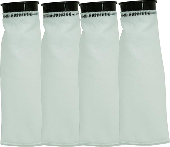 2.75 inch Filter Sock - 4 Pack Waterbox Compatible Cleaner with Black Rim; Eshopps Compatible; 225 Micron Filter Sock; Saltwater Aquarium Socks; Works with Freshwater and Saltwater