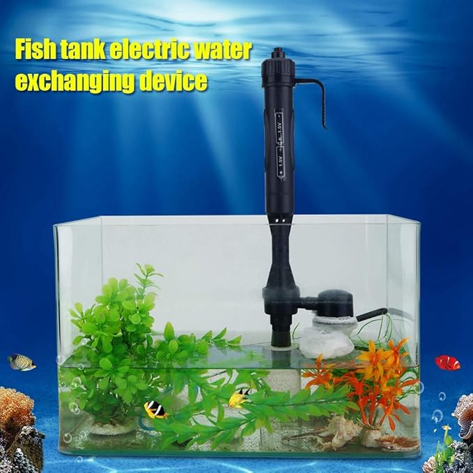 Cocoarm Fish Cleaner, Aquarium Gravel Cleaner Change Water with Water Adjustment Use for Fish Cleaning, Wash Sand
