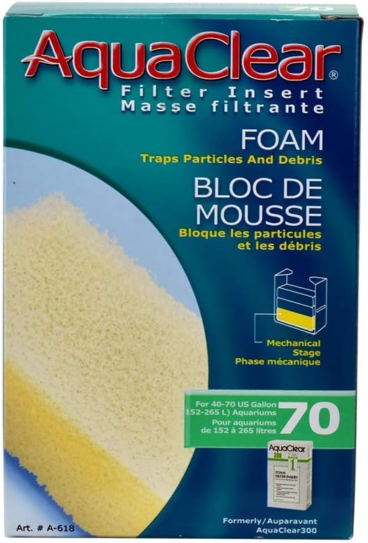 Aqua Clear 70 Foam, White (A618)