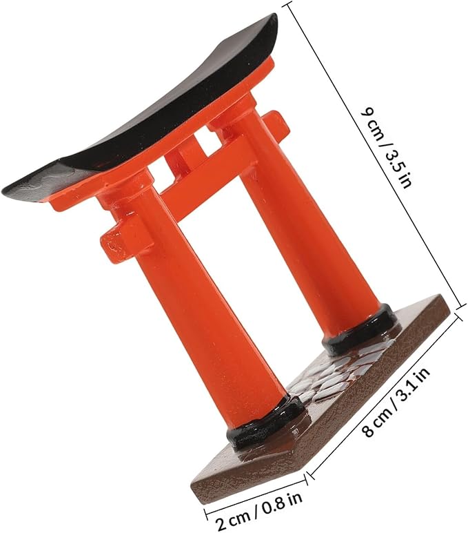 Japanese Torii Gate Miniature Resin 1pc Aquarium Zen Garden Ornament Scenes and Japanese Landscapes Decoration for Sand Table, Heavy Duty Torii Statue