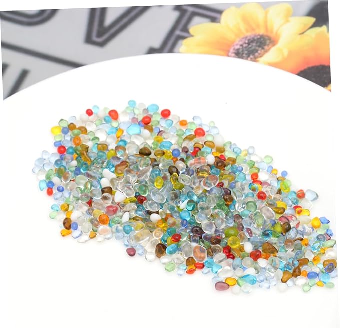 VANZACK Aquarium Stone Decor 500g Pack Fish Tank Bottom Stone Ornaments for Freshwater Saltwater Fish Tanks