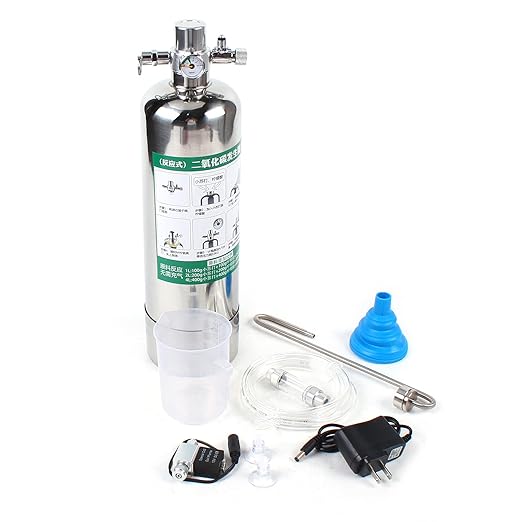 Aquarium CO2 Generator System Kit Carbon Dioxide Reactor Kit Air Flow Adjustment Vavle Bubble Counter for Plants Aquarium