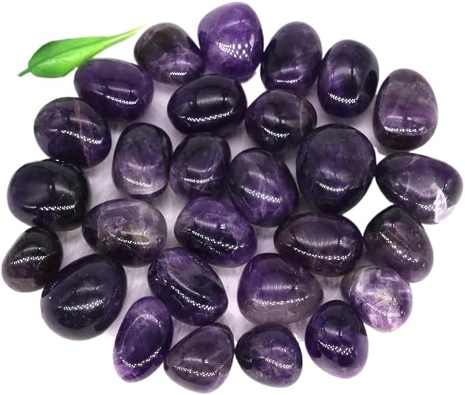 Natural Tumbled Stones Bulk Ore Gravel Specimen Healing Crystals Quartz Energy Minerals Tank Aquarium Home Decor Gem Decoration (Color : Amethyst, Size : 100g)
