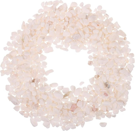 Milisten 1bag White Jade Sand for Fish Tank and Garden Decor Decorative Gravel for Aquariums and Outdoor Features Natural Rocks for Landscaping and Crafts