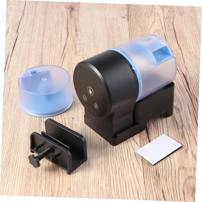 Yardwe Automatic Fish Feeder for Vacation -Hour Timer Large Fish Tank Smart Food Dispenser Rim-Mounted/air Pump