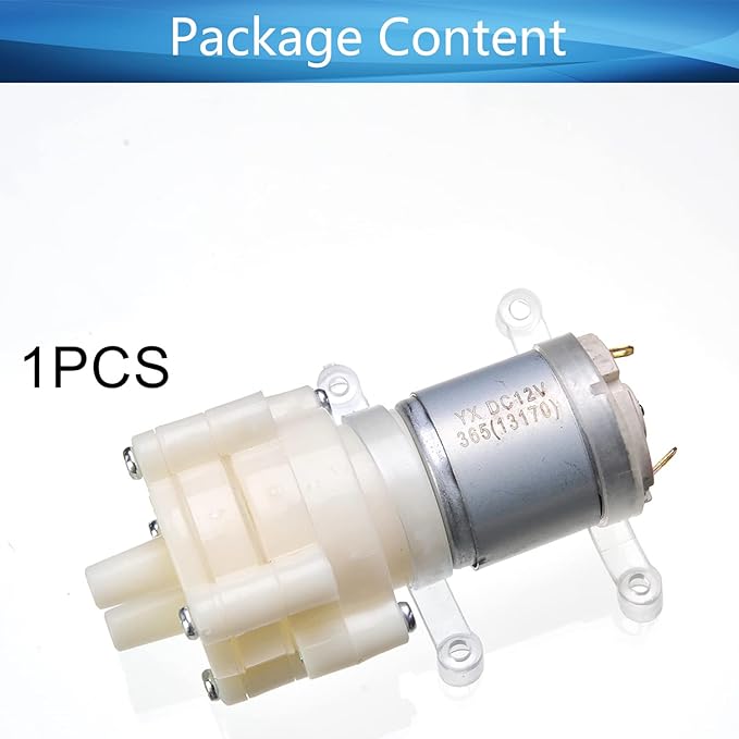 Heyiarbeit 5-12V Electric Diaphragm Pump Water Pumps Self Priming 1.5-2L/Min DC Diaphragm Pump 7mm for Tea Machine Aquarium Water Cooling Fish Tank 1PCS