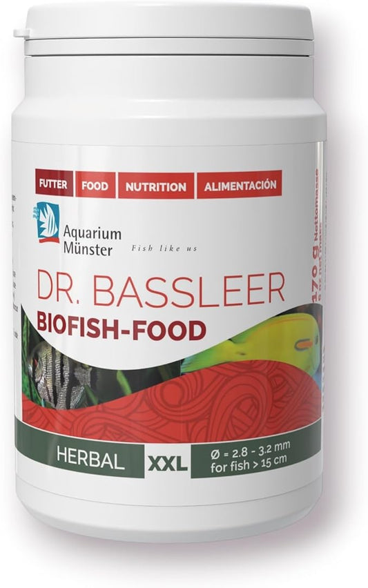 Bassleer Herbal BioFish Food - Formulated for Optimal Fish Health (XX-Lrg, 170g)