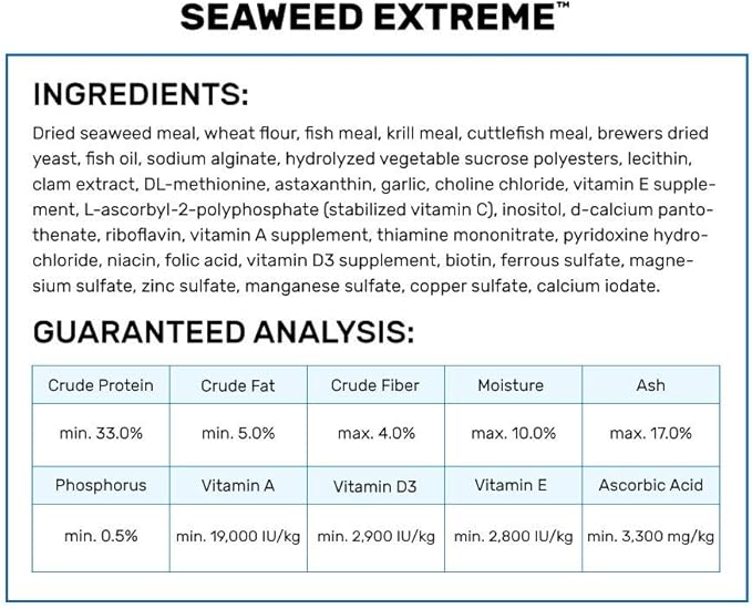 HIKARI Seaweed Extreme Floating Seaweed Rich Pellets for Smaller Marine Herbivores 1.58oz (45g)